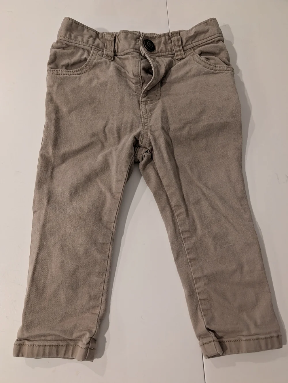 Burt's Bees Baby Green Plaid Sherpa-Lined Vest Set with Tan Pants